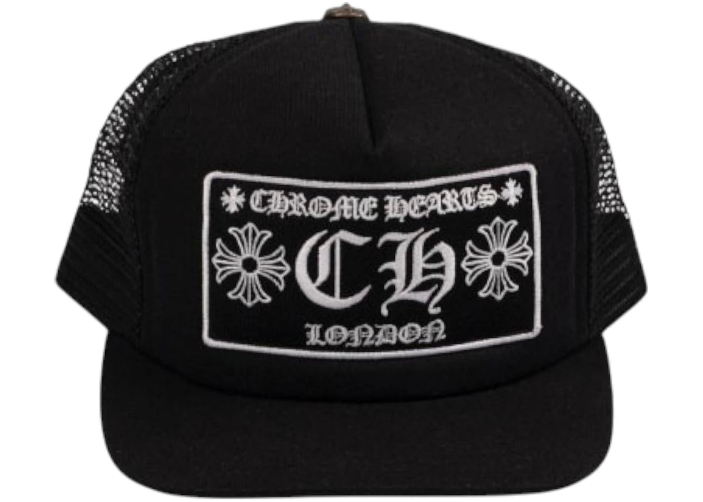 Chrome Hearts CH London Trucker Cap Black/White
