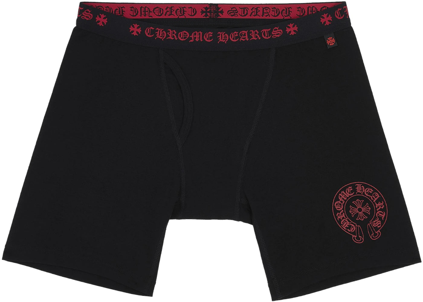 Chrome Hearts Long Boxer Brief Black/Red