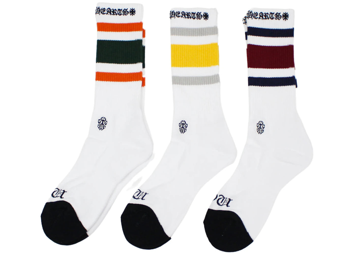 Chrome Hearts Miami Socks (3 Pack) Multi