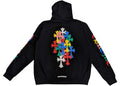 Chrome Hearts Multi Color Cross Cemetery Zip Up Hoodie Black