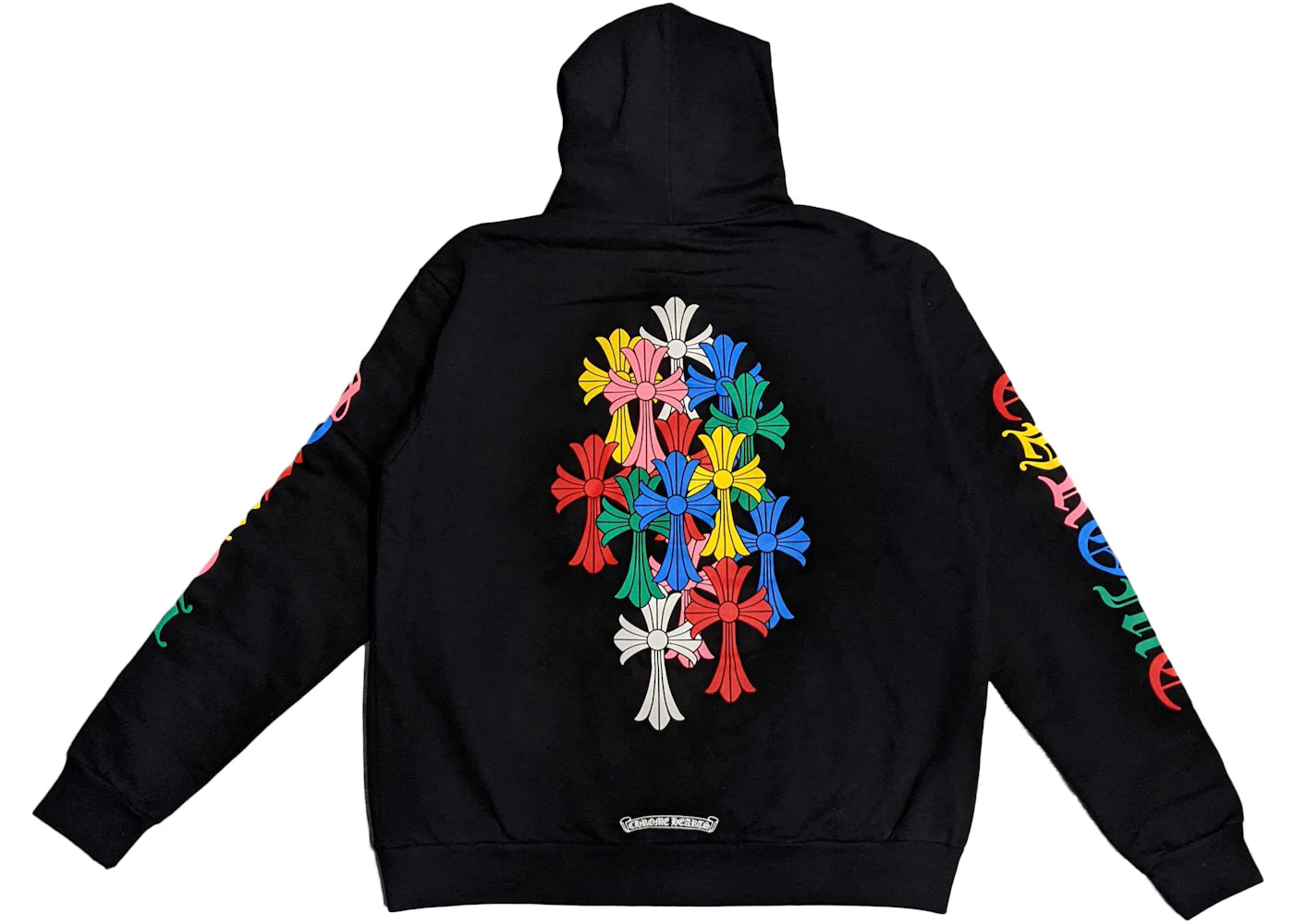 Chrome Hearts Multi Color Cross Cemetery Zip Up Hoodie Black
