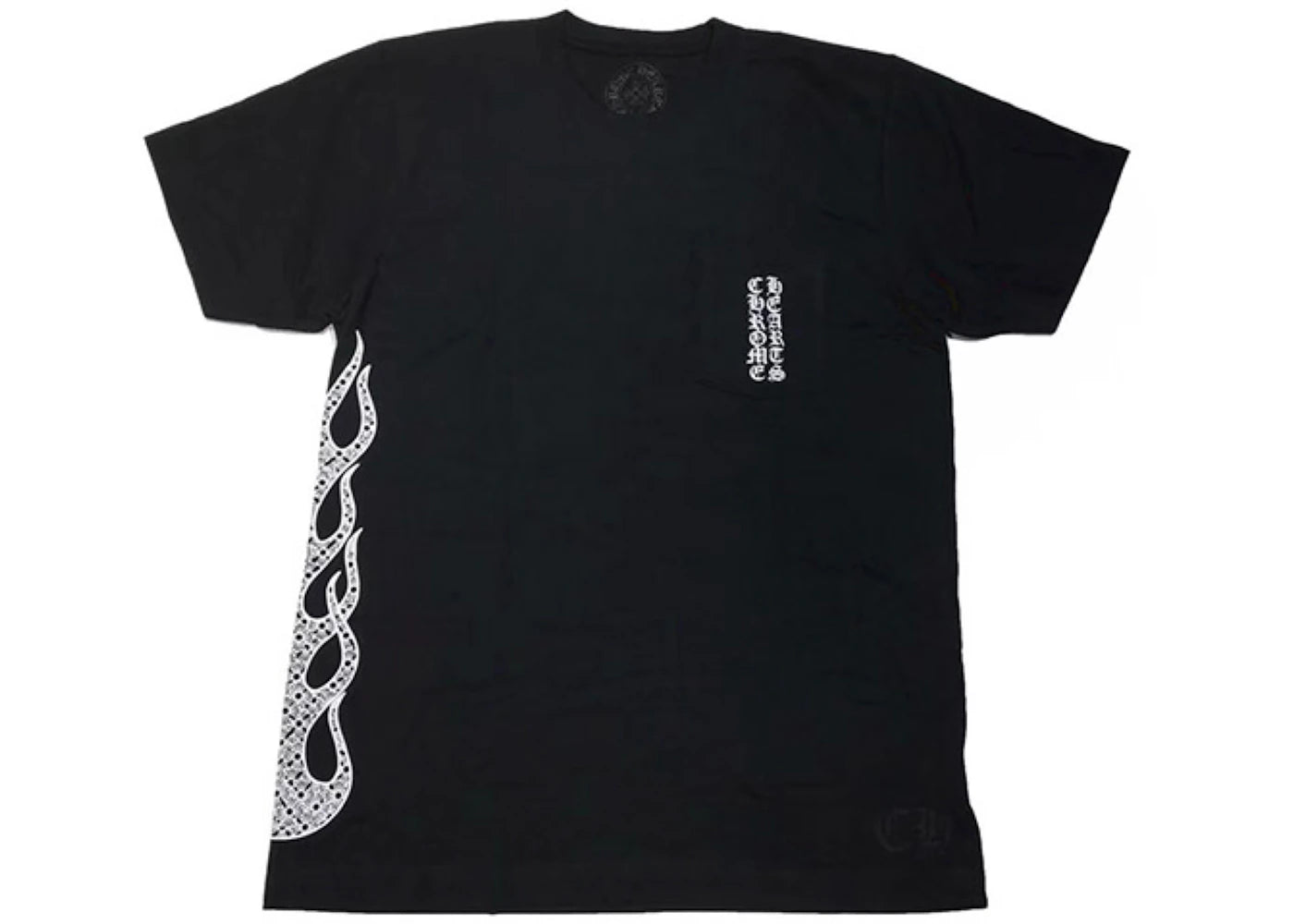 Chrome Hearts Side Flame T-Shirt Black