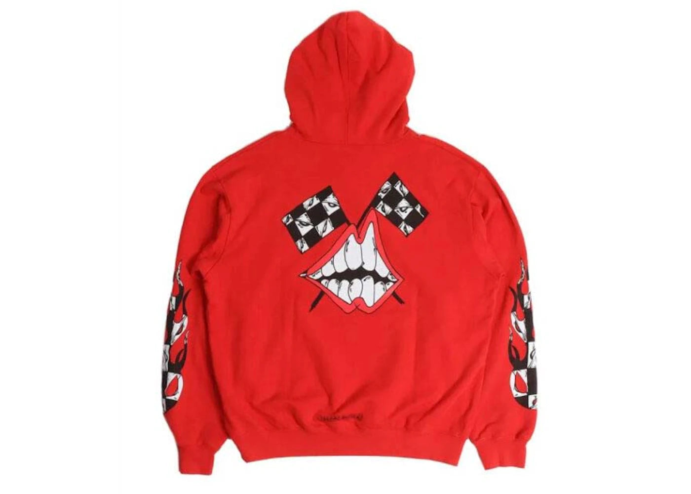 Chrome Hearts x Matty Boy Flames Hoodie Red