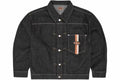 Corteiz Dual Stripe Denim Jacket Washed Black