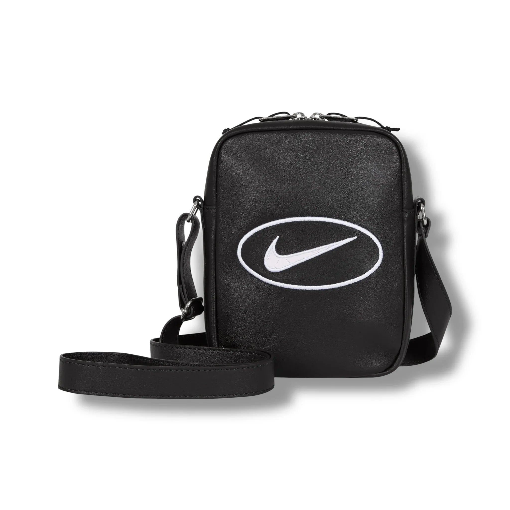 Supreme x Nike Leather Shoulder Bag Black