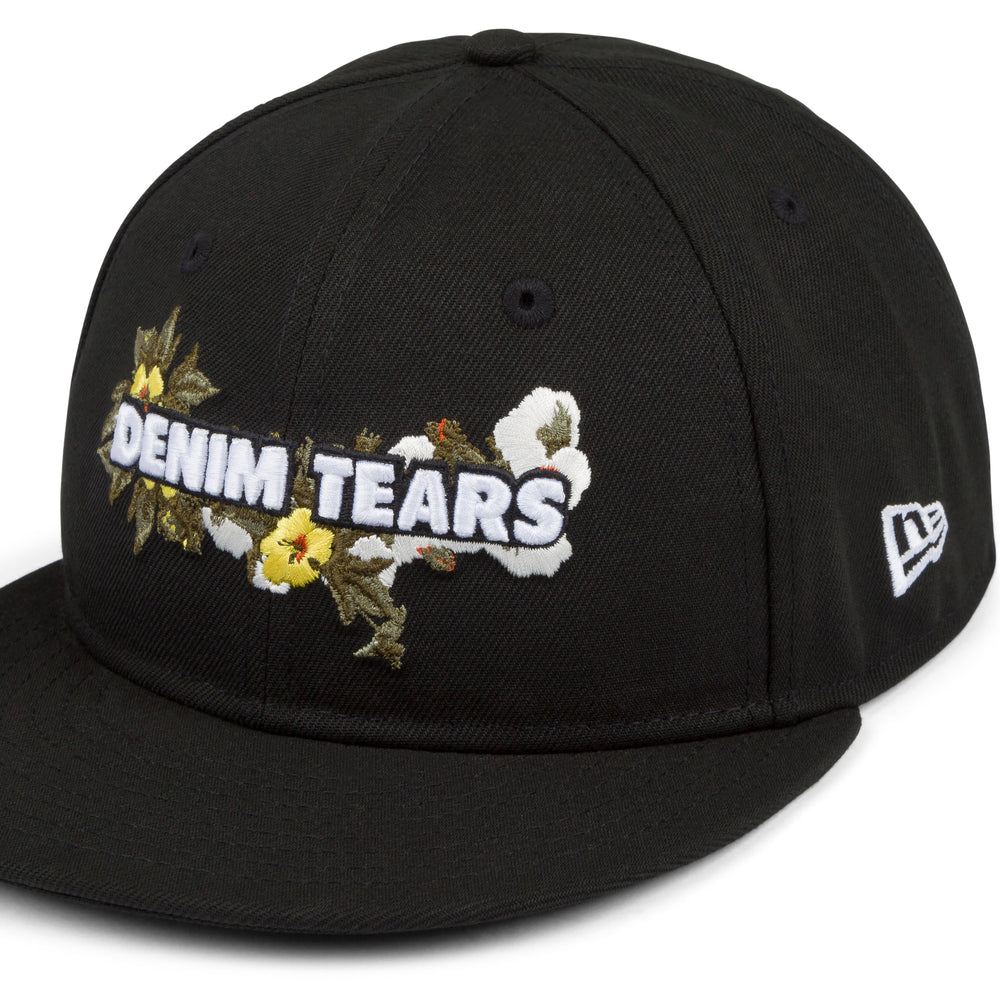 Denim Tears x New Era Floral Logo Cap Black