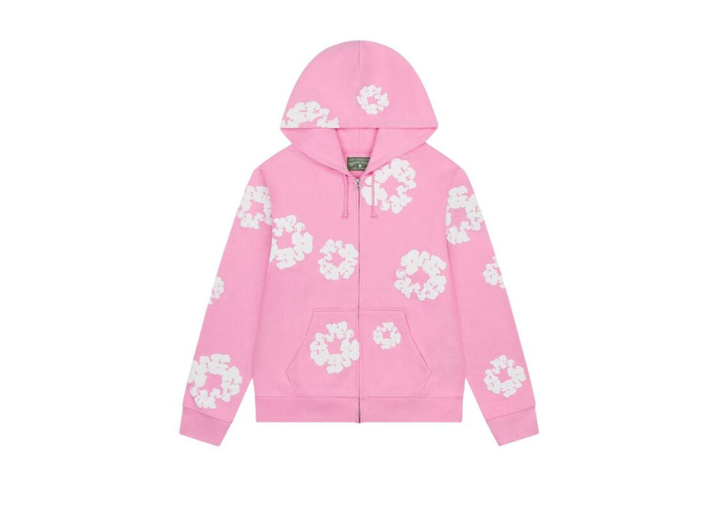 Denim Tears Cotton Wreath Zip Pink