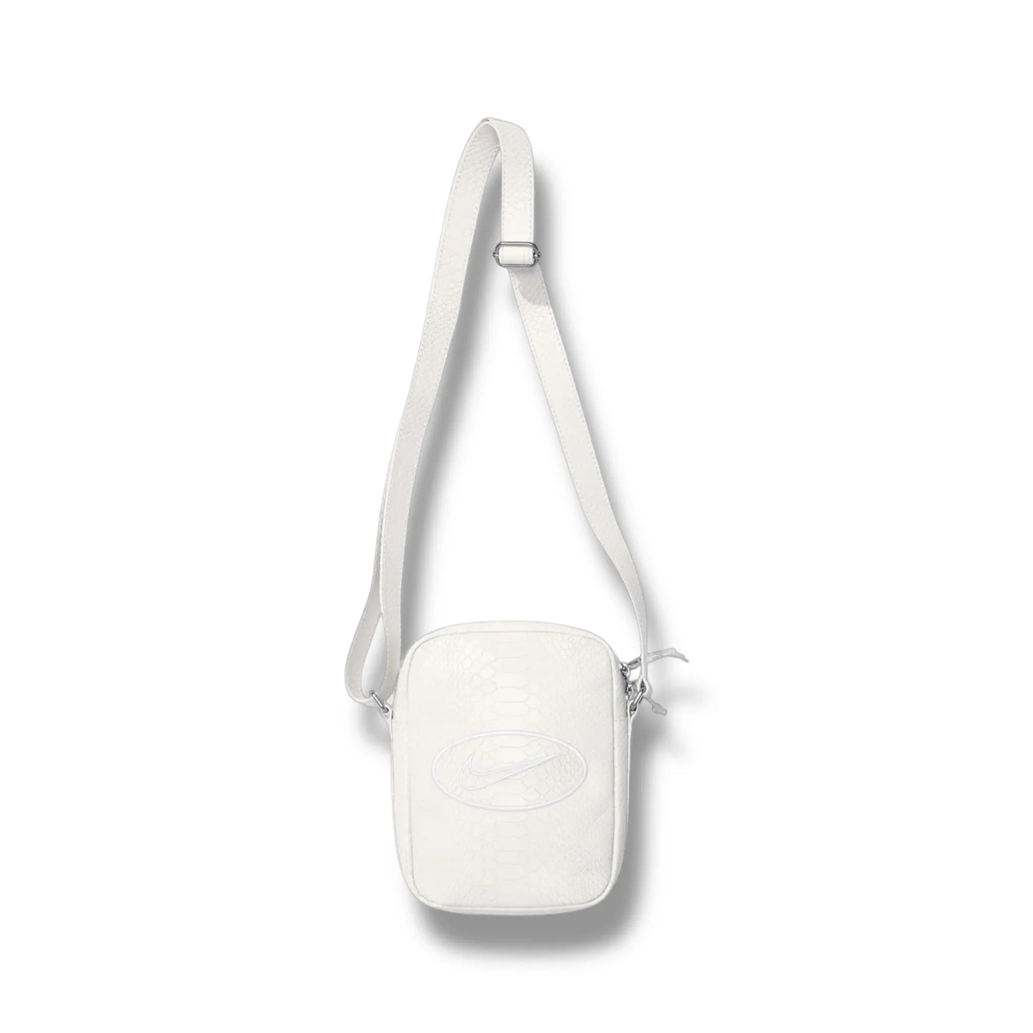Supreme x Nike Snake Leather Shoulder Bag White