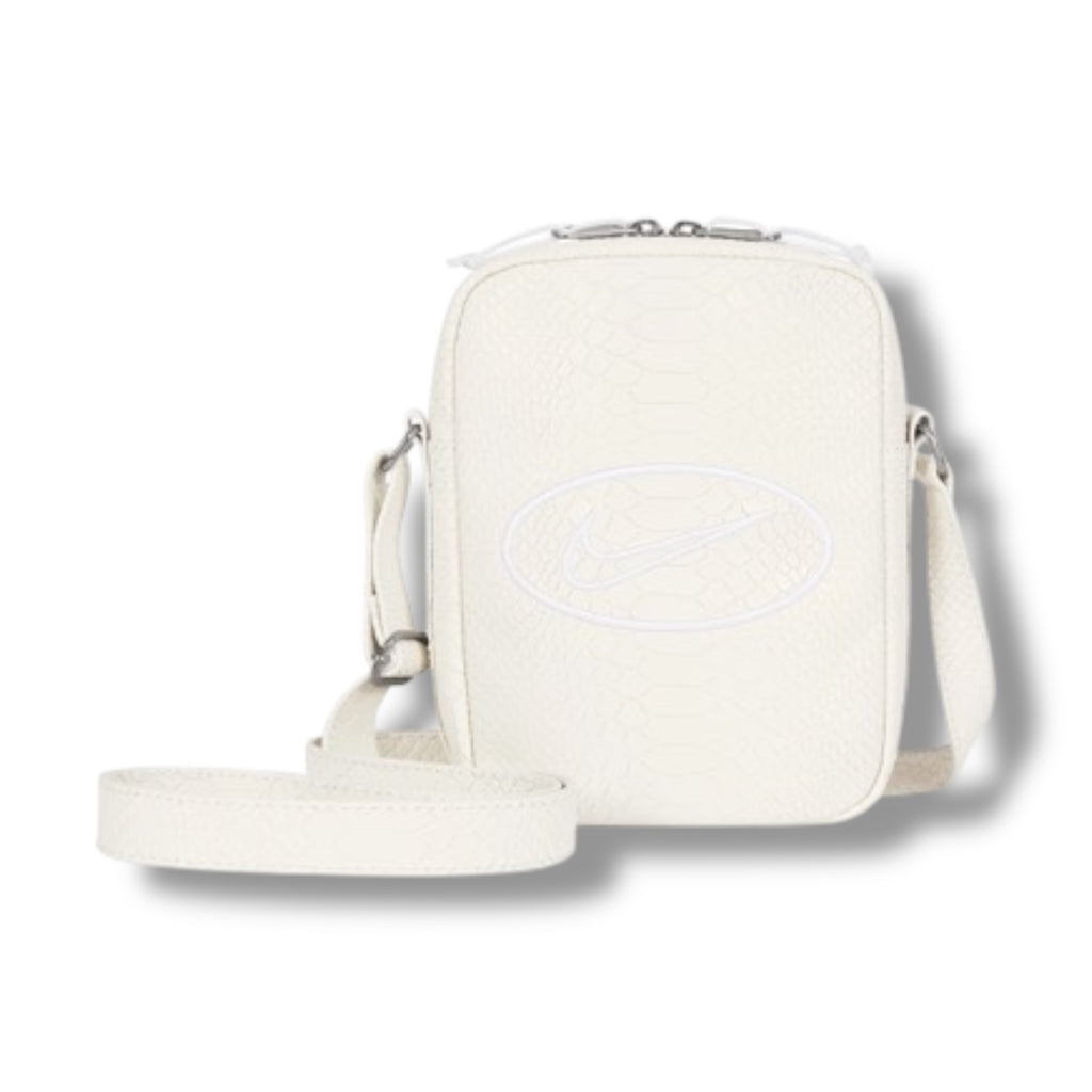 Supreme x Nike Snake Leather Shoulder Bag White