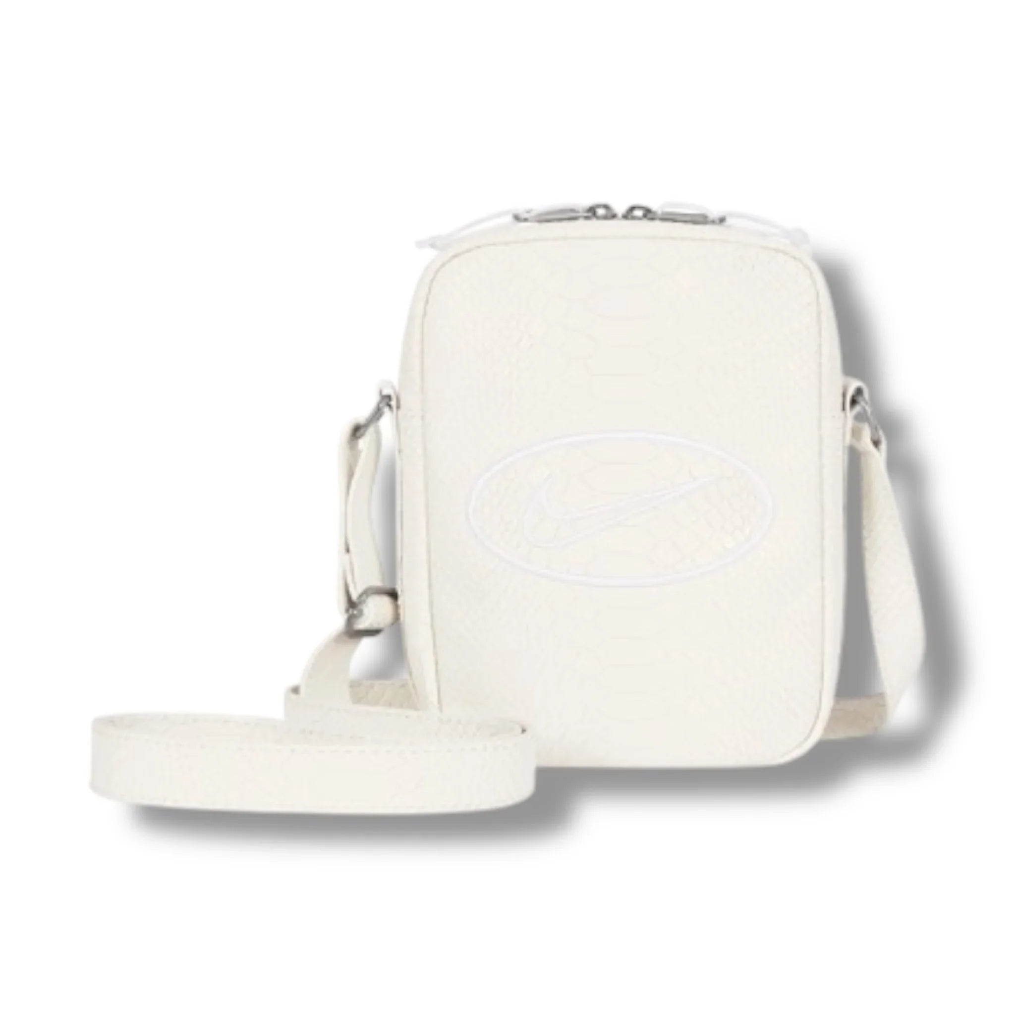 Supreme x Nike Snake Leather Shoulder Bag White