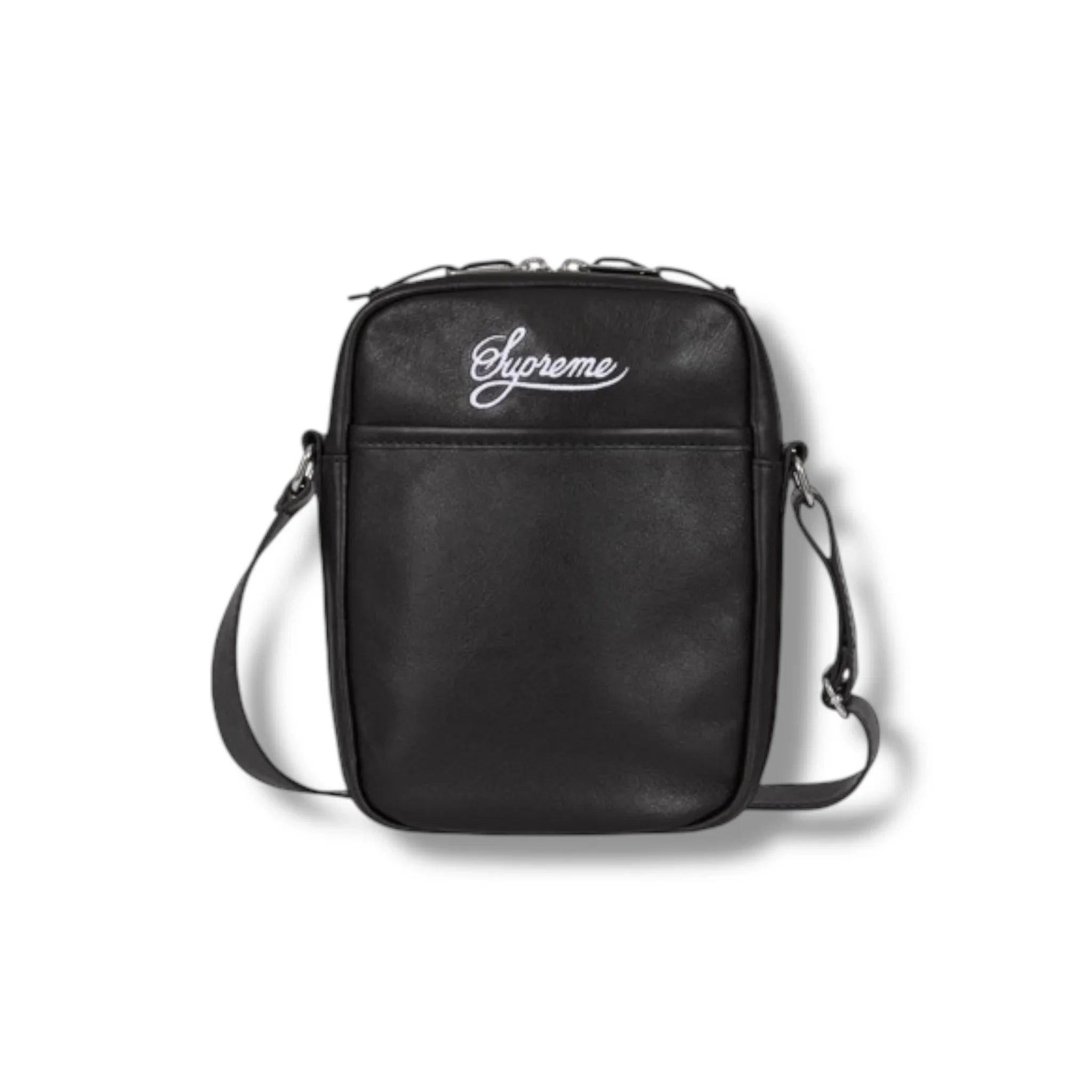 Supreme x Nike Leather Shoulder Bag Black