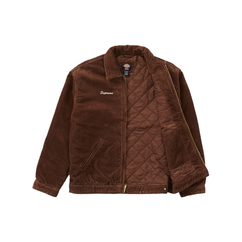 Supreme Dickies Corduroy Work Jacket Brown