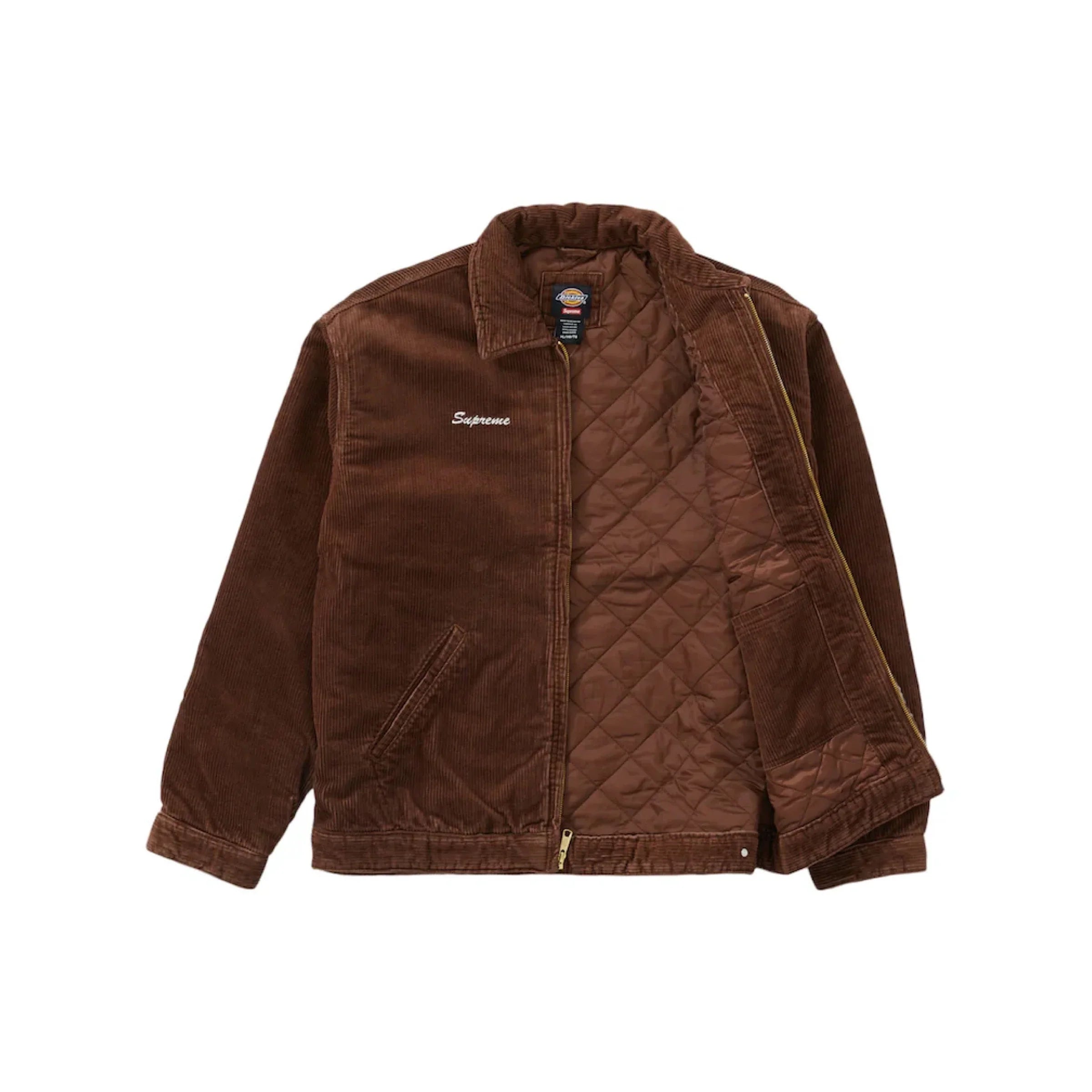 Supreme Dickies Corduroy Work Jacket Brown