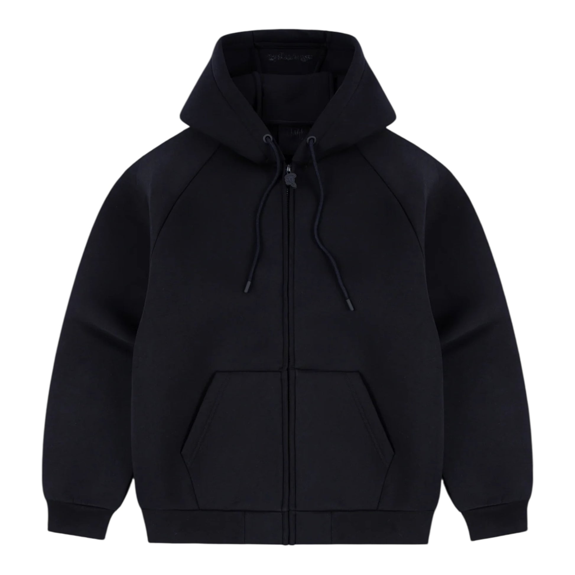 Syna Neoprene Zip Hoodie Black