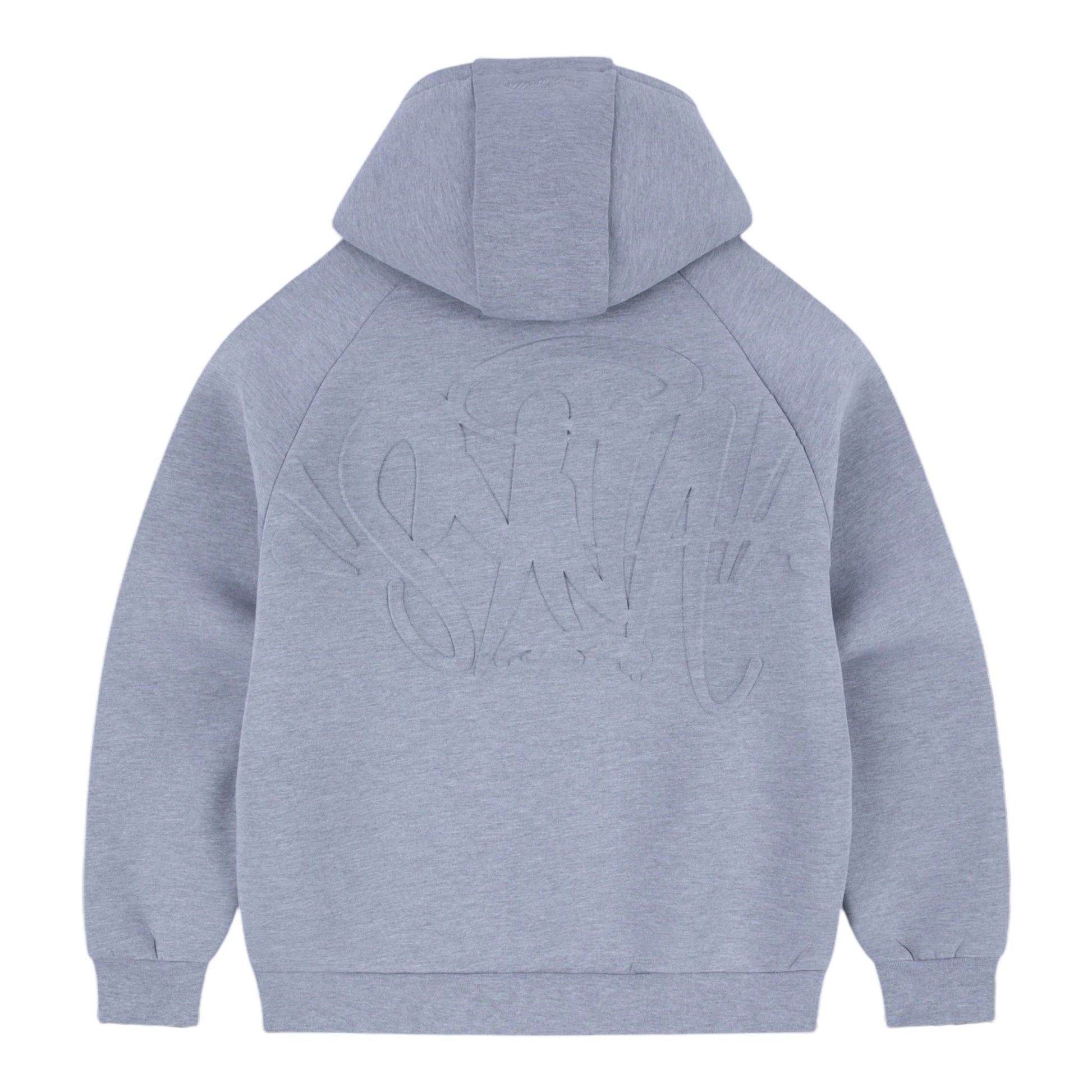 Syna Neoprene Zip Hoodie Grey