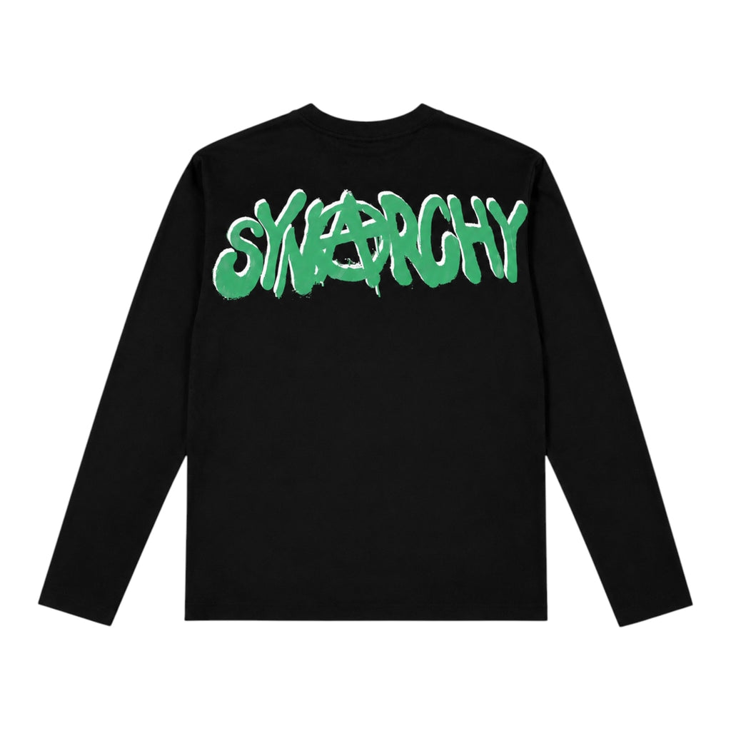 Synarchy Longsleeve Tee BLACK / GREEN
