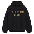 Fear Of God Essentials State Fleece Black Hoodie (FW24)