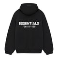 Fear Of God Essentials Fleece Black Hoodie (FW24)