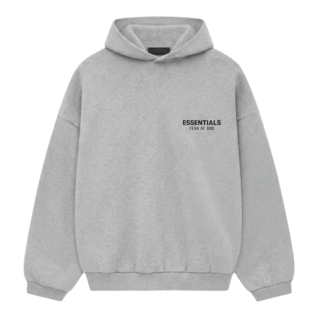 Fear Of God Essentials Fleece Grey Hoodie (FW24)