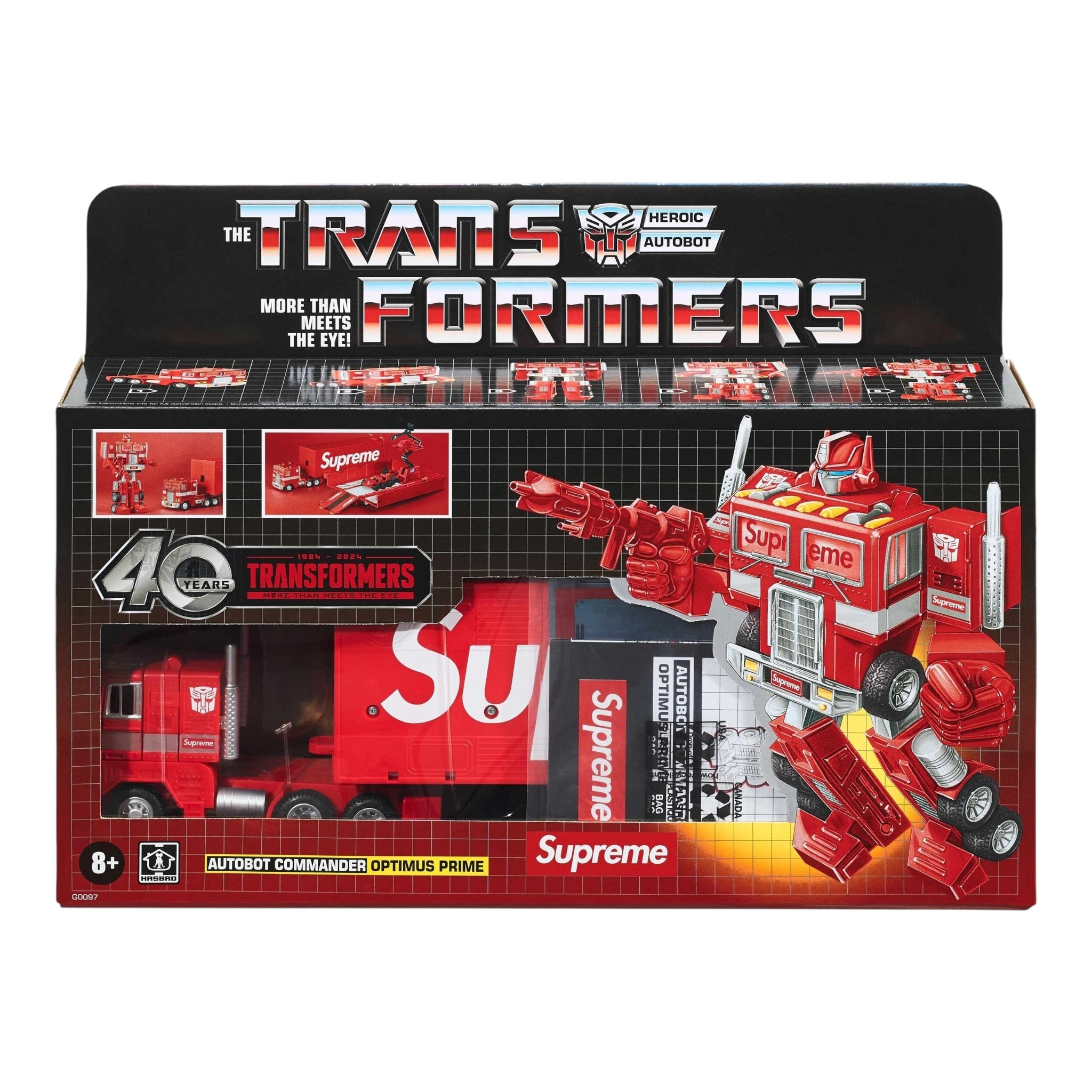 Supreme®/Transformers G1 Optimus Prime Figure