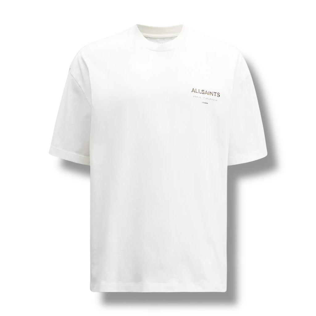 Allsaints Underground Camo Camo Tshirt White