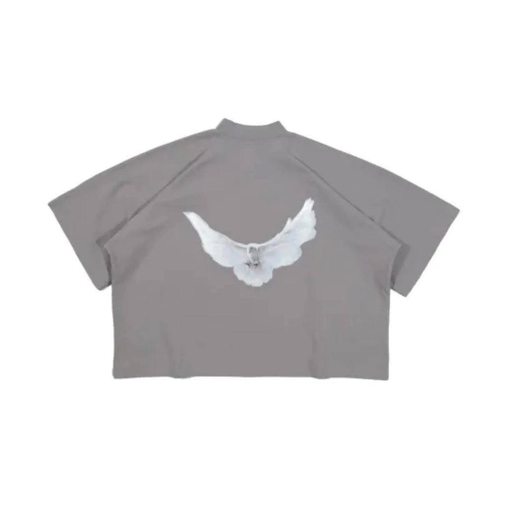 Yeezy x GAP x Balenciaga Crop Dove No Seam Tee Gray