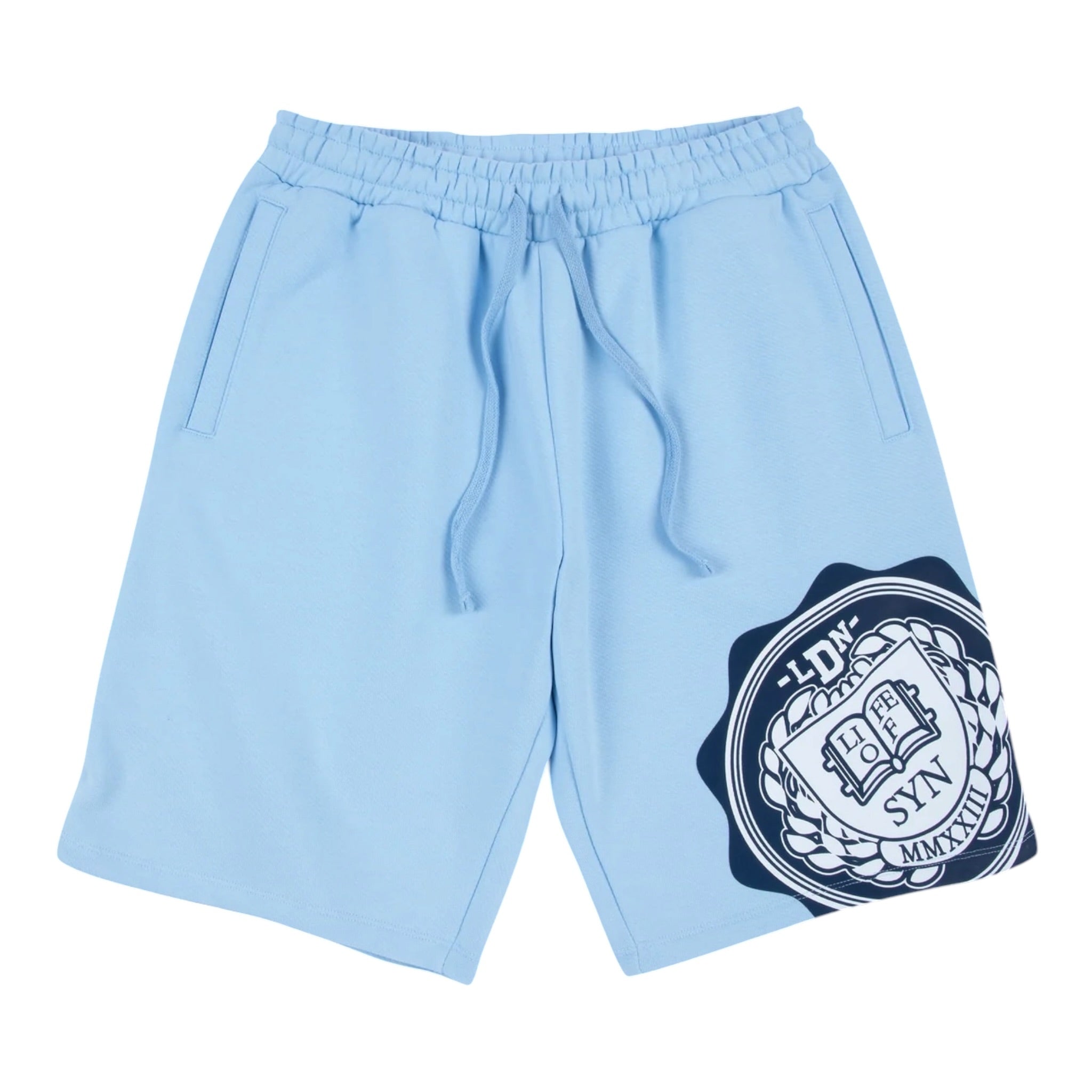 Syna College Crew Shorts Baby Blue