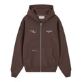 Nude Project Global Soon Zip-Up Hoodie Brown