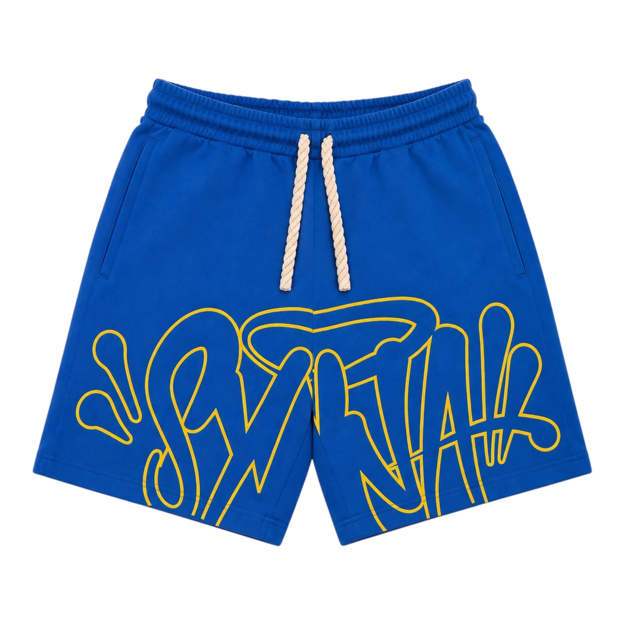 Syna OG Logo Shorts Blue/Yellow
