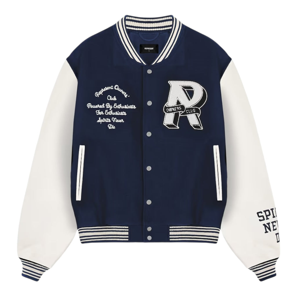 Represent Owners Club Varsity Jacket Navy