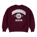 Syna College Crew Sweat Burgundy