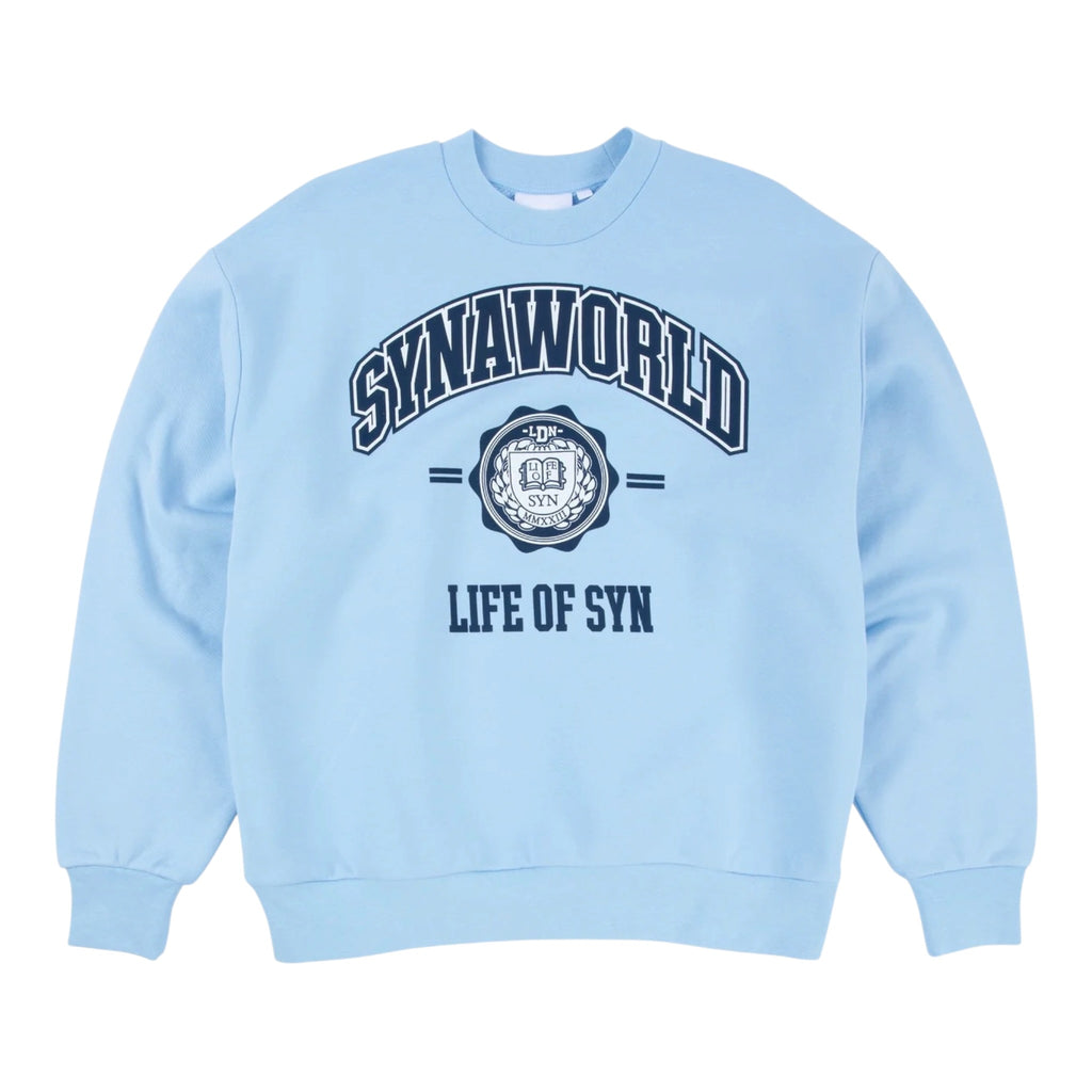 Syna College Crew Sweat Baby Blue