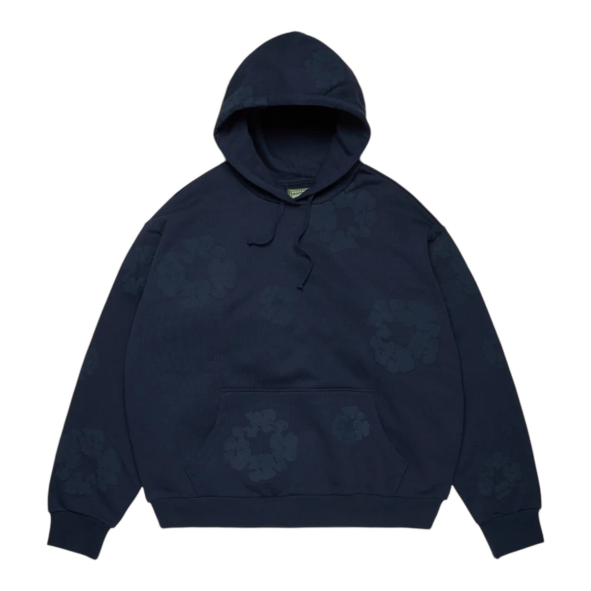 Denim Tears Faded Mono Cotton Wreath Hoodie Navy