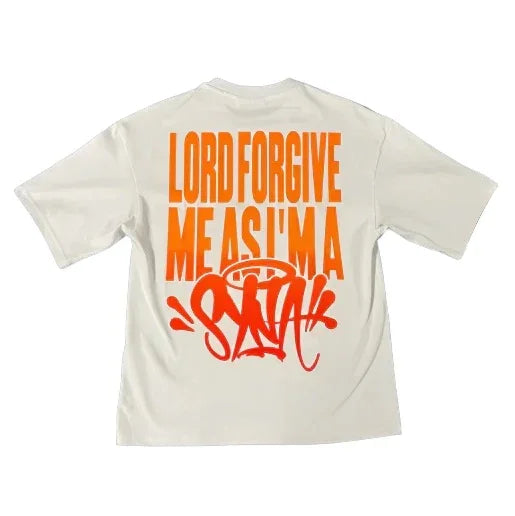 Syna World Forgive Me Tee White/Orange