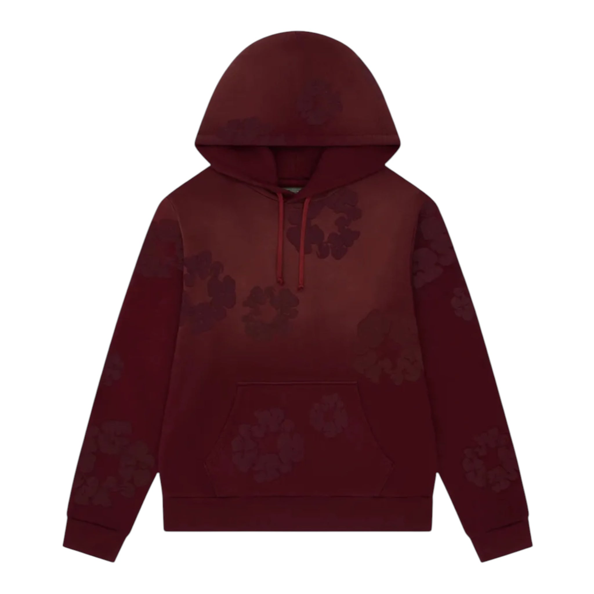 Denim Tears Faded Mono Cotton Wreath Hoodie Beet Root