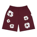 Denim Tears Cotton Wreath Sweatshort Burgundy
