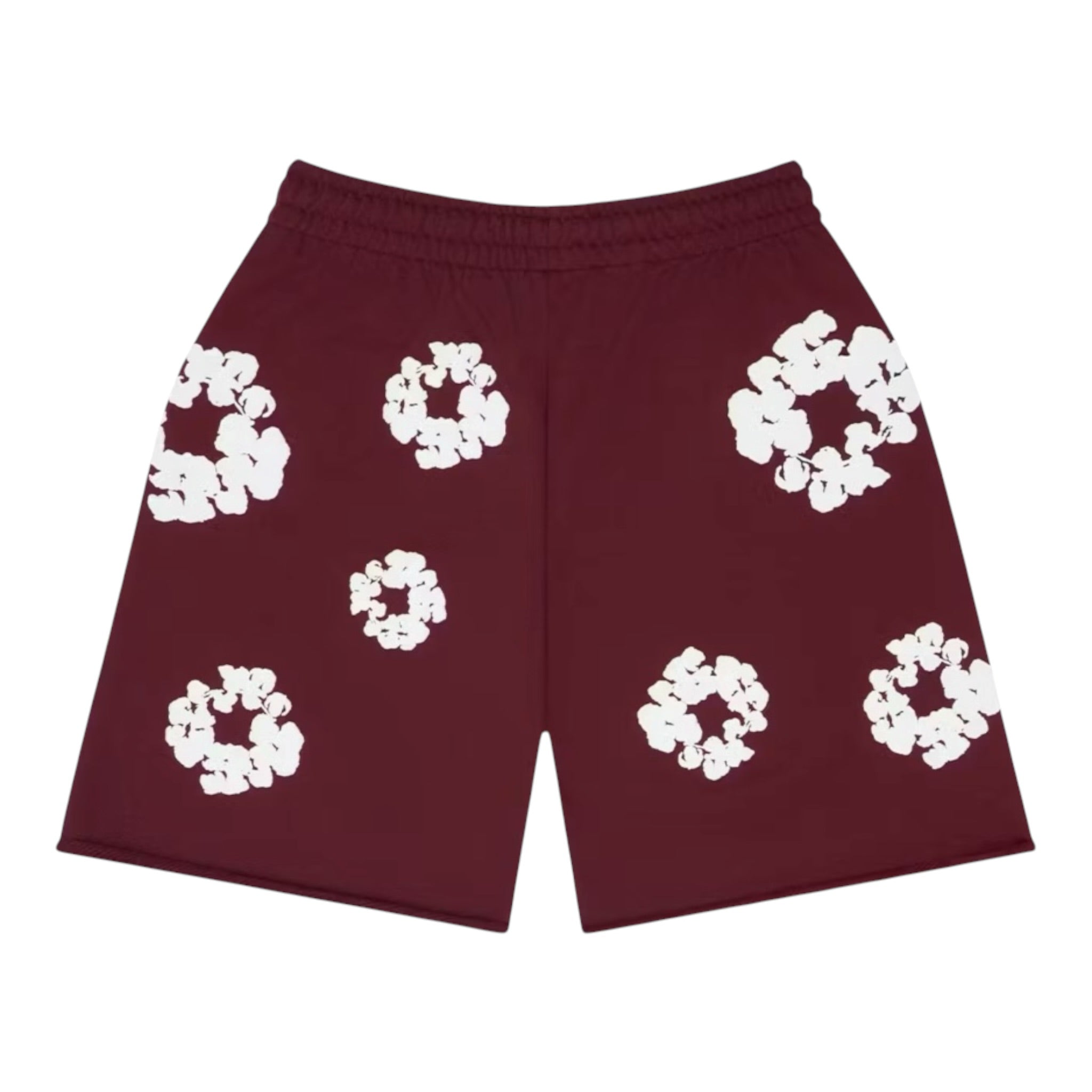 Denim Tears Cotton Wreath Sweatshort Burgundy