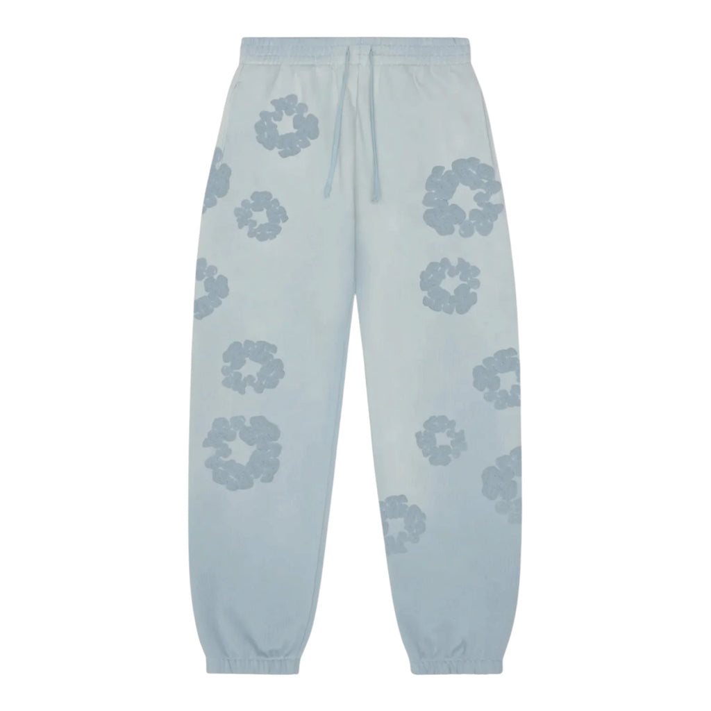 Denim Tears Mono Faded Cotton Wreath Sweatpant Light Blue