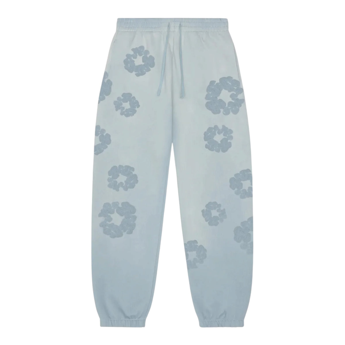Denim Tears Mono Faded Cotton Wreath Sweatpant Light Blue