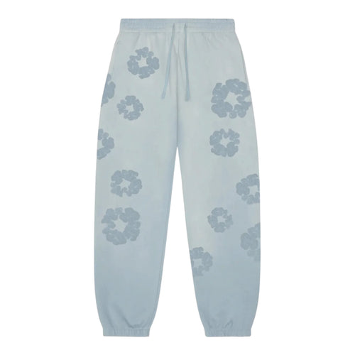 Denim Tears Mono Faded Cotton Wreath Sweatpant Light Blue