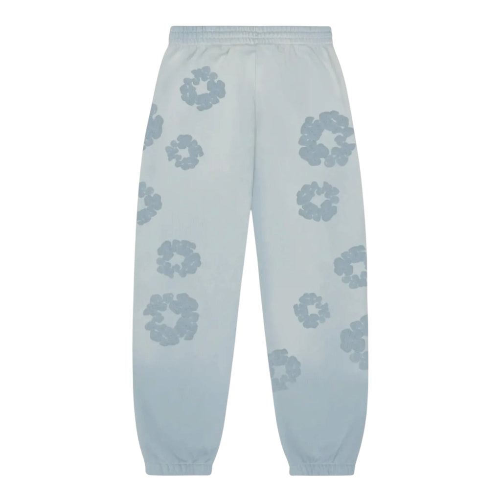 Denim Tears Mono Faded Cotton Wreath Sweatpant Light Blue