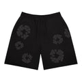Denim Tears Mono Faded  Cotton Wreath Sweatshort Washed Black