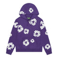 Denim Tears Cotton Wreath Zip Hoodie Purple