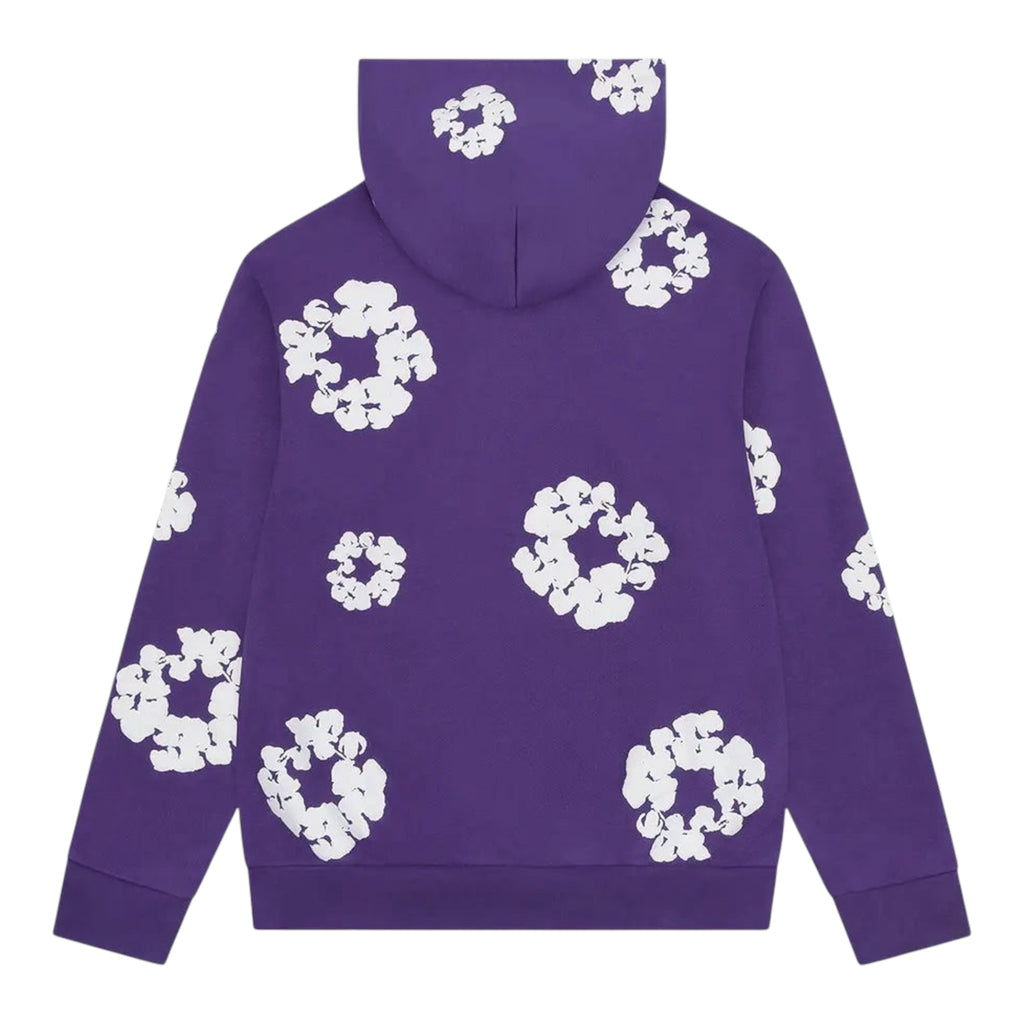 Denim Tears Cotton Wreath Zip Hoodie Purple