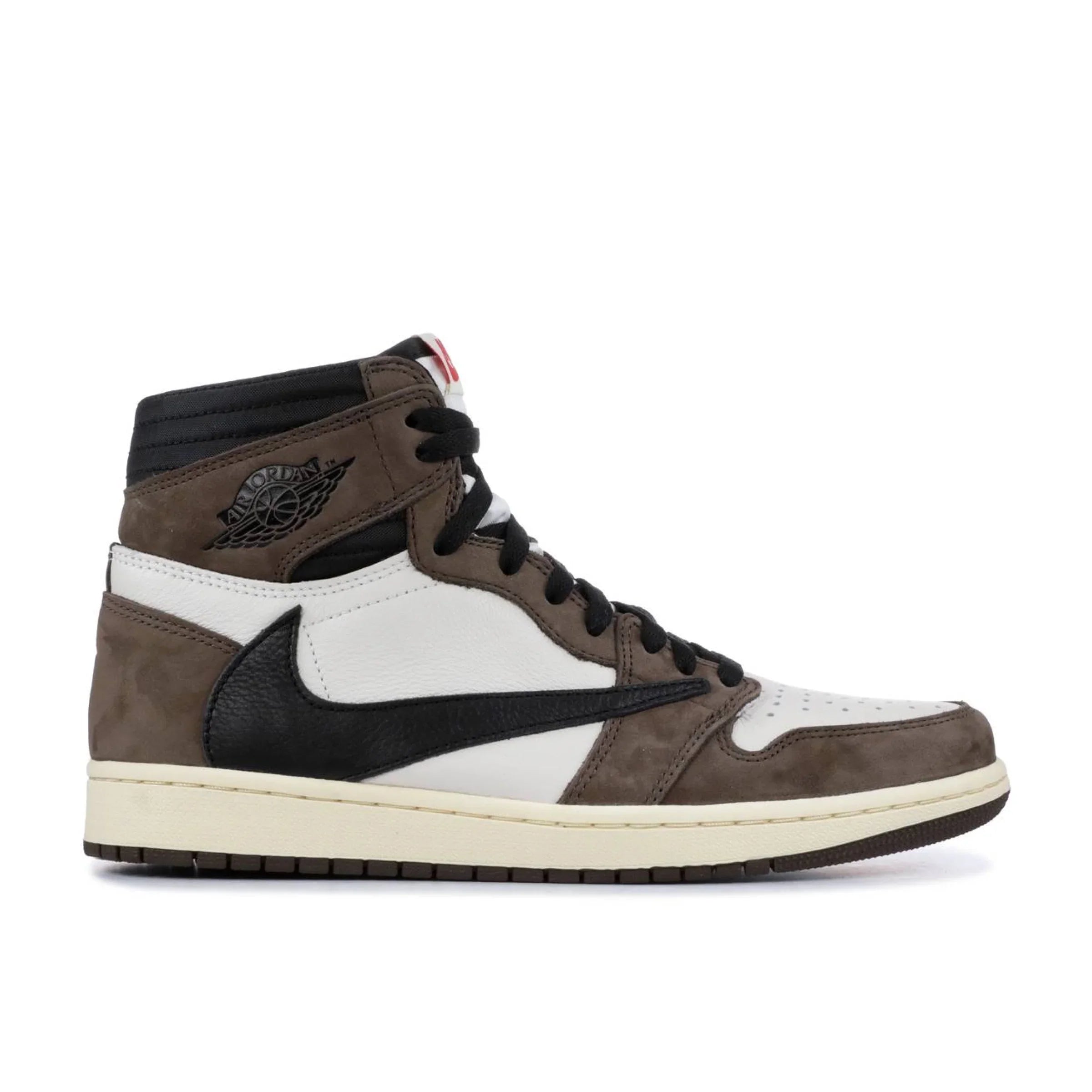 Nike Air Jordan 1 OG High Travis Scott kahverengi siyah beyaz sneakers