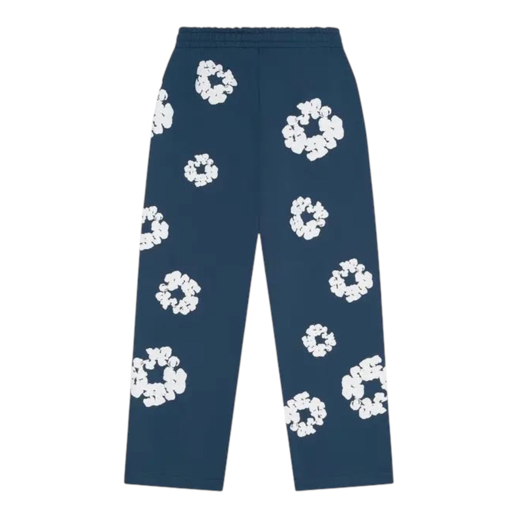 Denim Tears Cotton Wreath Open Leg Sweatpant Navy