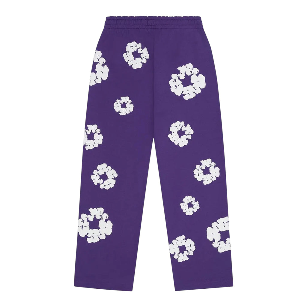 Denim Tears Cotton Wreath Open Leg Sweatpant Purple