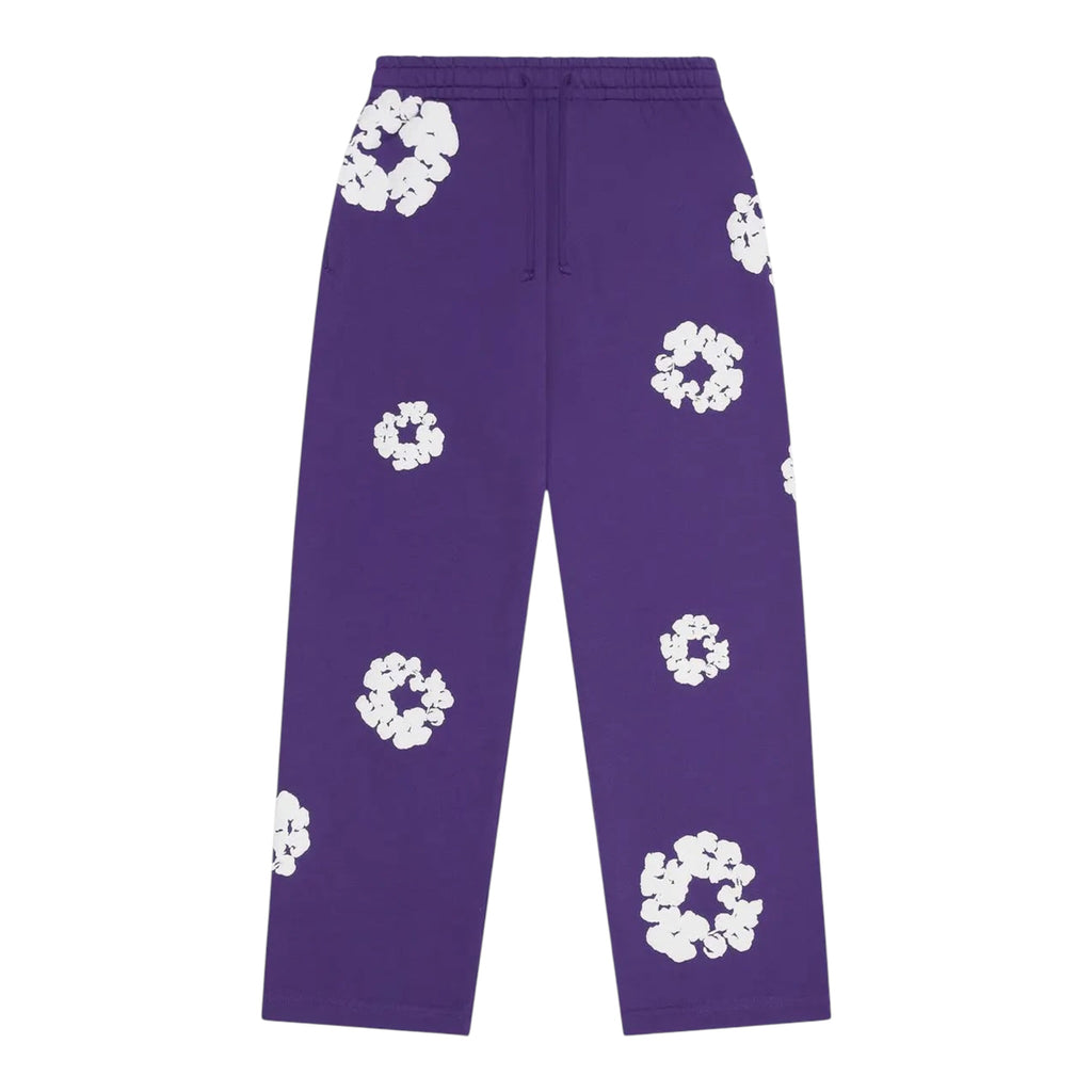 Denim Tears Cotton Wreath Open Leg Sweatpant Purple