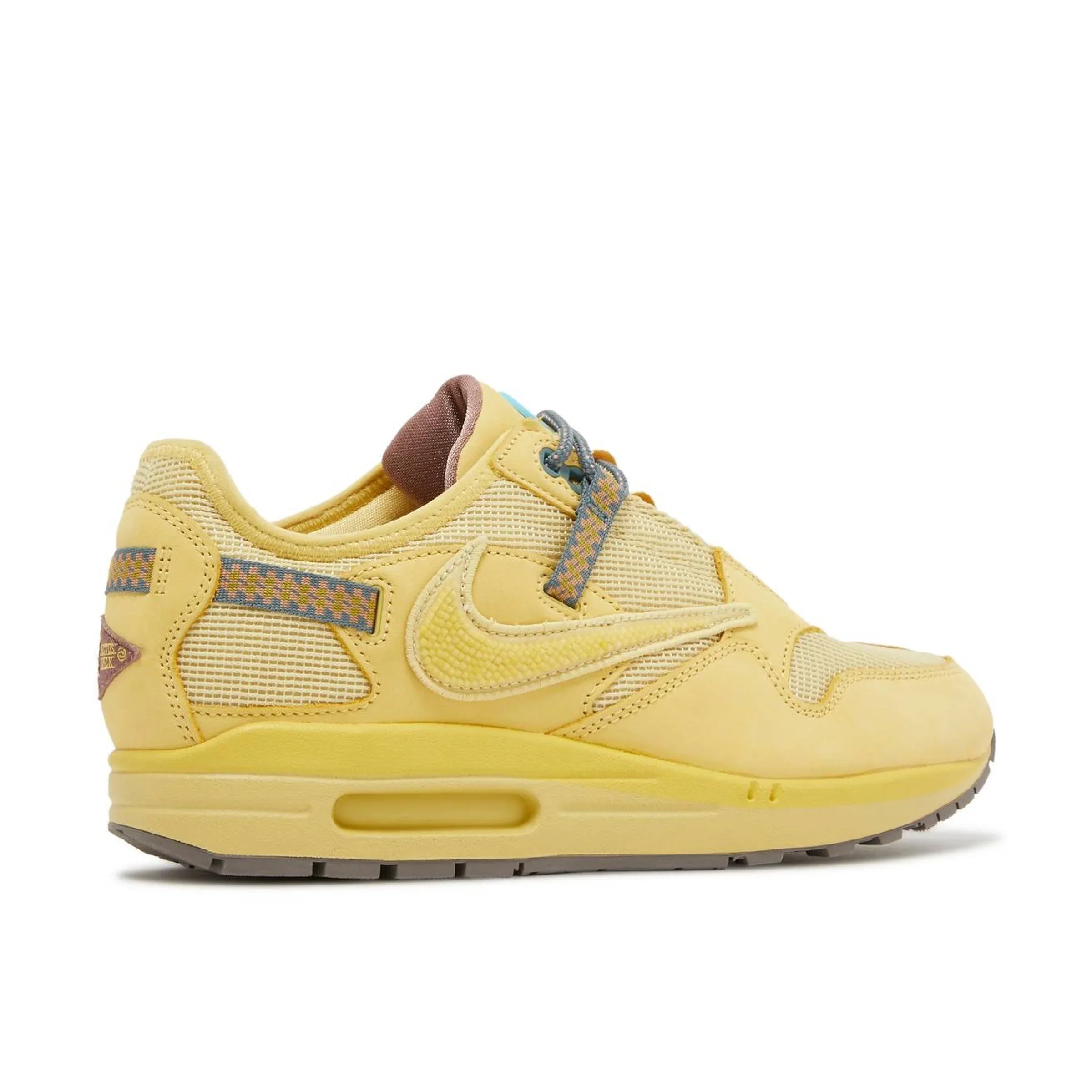 Nike Air Max sarı kahverengi detaylı fileli spor ayakkabı