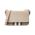 Burberry Natural Check Canvas & Leather Crossbody Bag